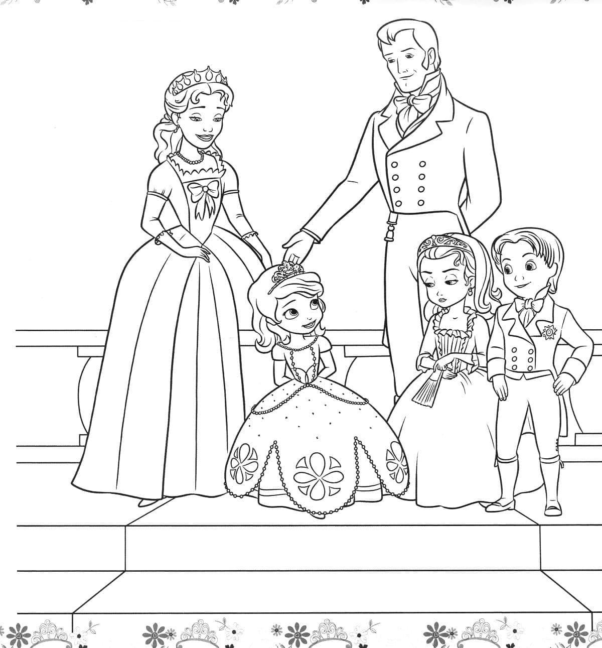 Sofia the First Characters coloring page - Download, Print or Color ...