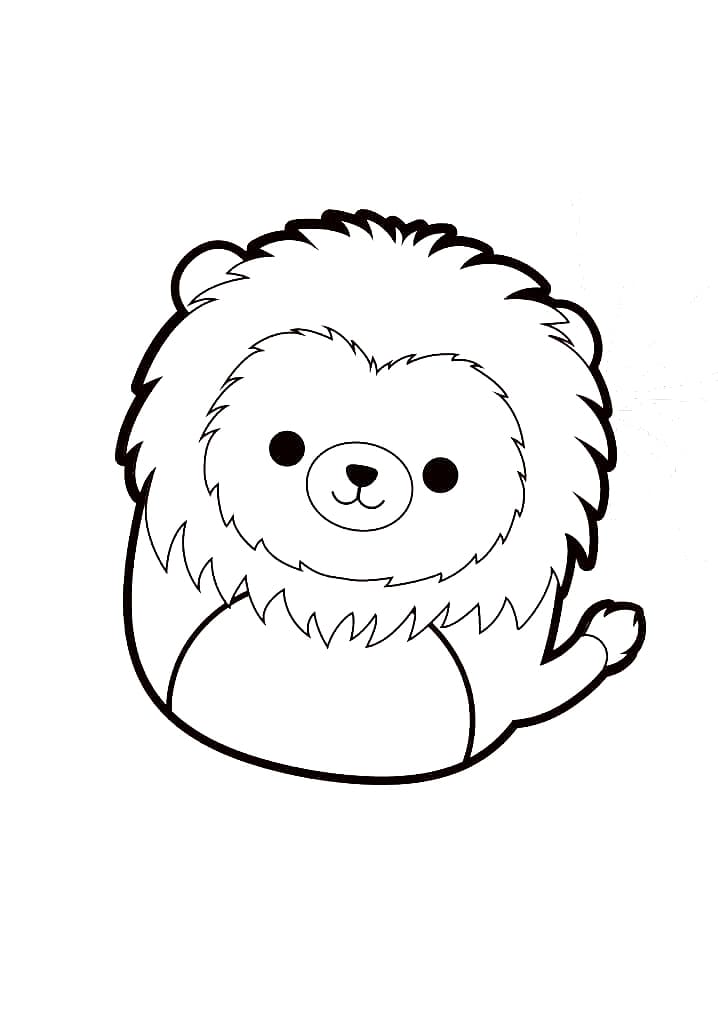 Squishmallows Francis coloring page