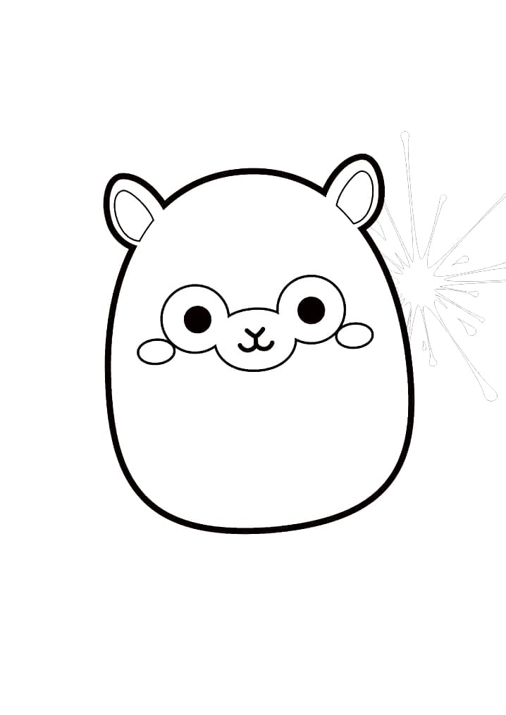 Squishmallows Tim coloring page