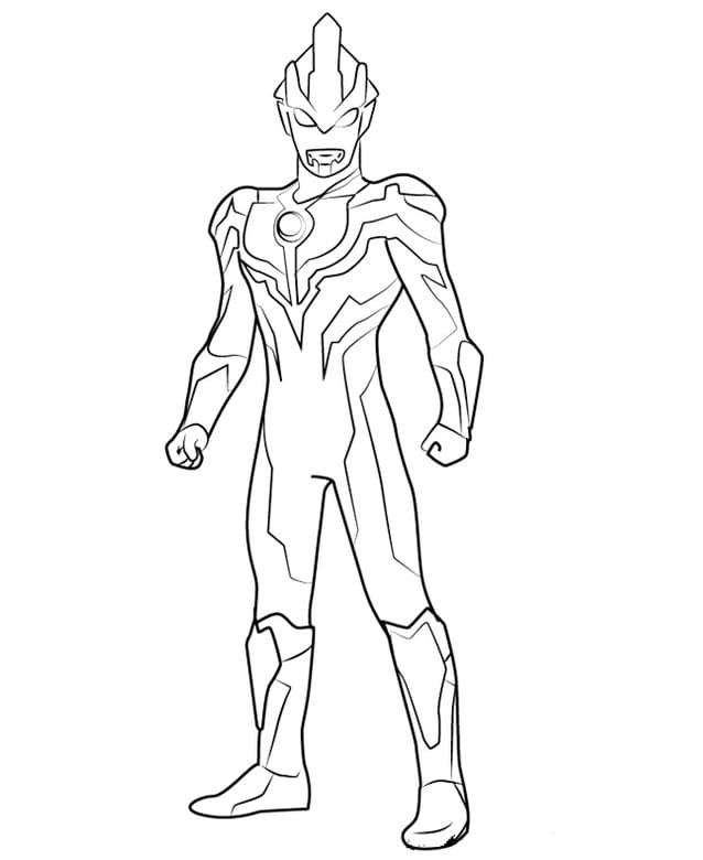 Strong Ultraman coloring page