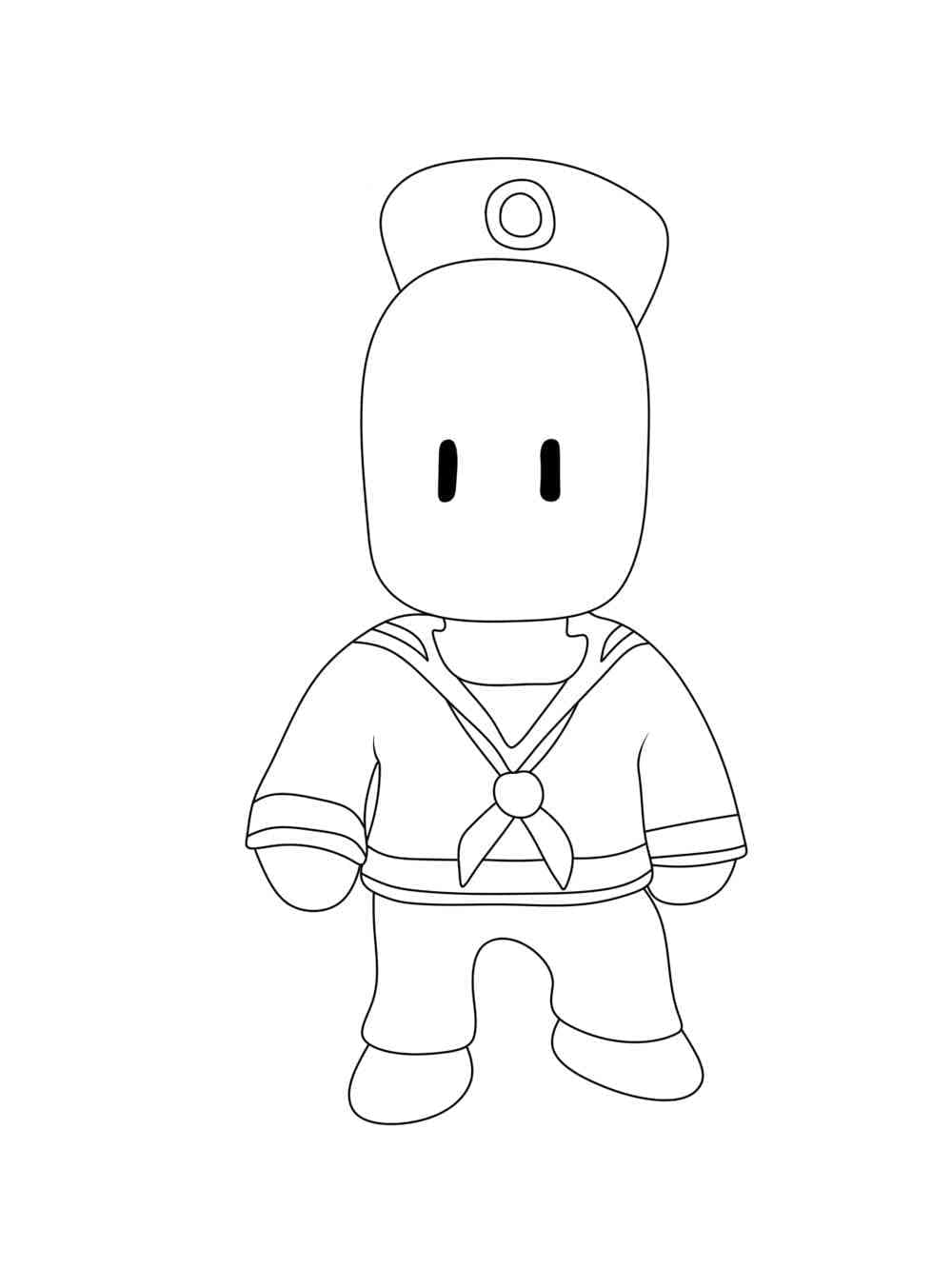 Stumble Guys Sailor Sean coloring page