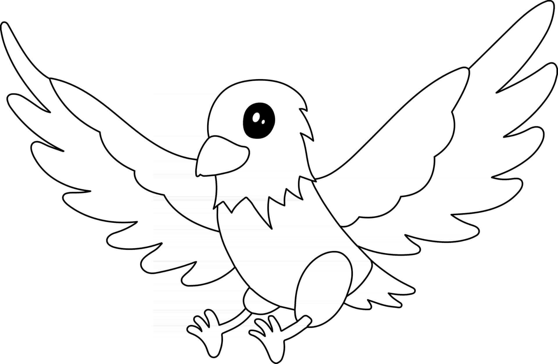 Sweet Eagle coloring page