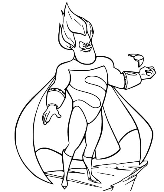 Syndrome in The Incredibles coloring page