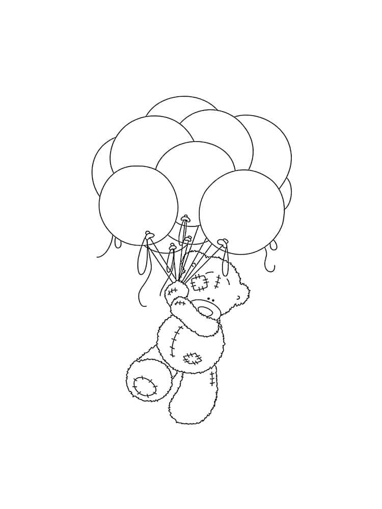 Teddy Bear and Balloons