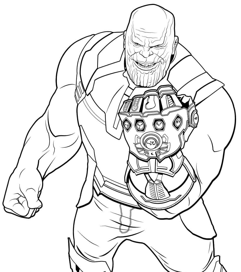 Thanos And Infinity Gauntlet Coloring Page Download Print Or Color Online For Free