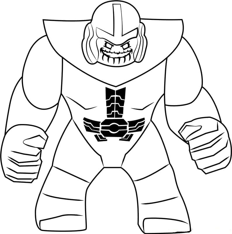 Thanos Lego coloring page