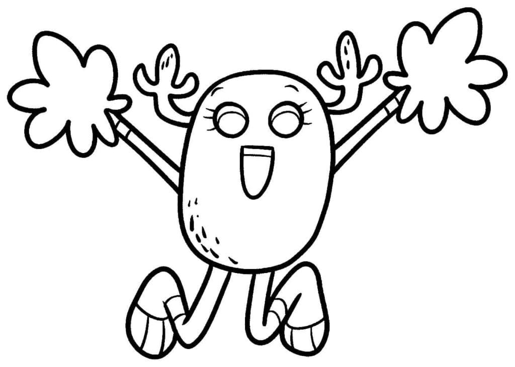 The Amazing World of Gumball Penny coloring page