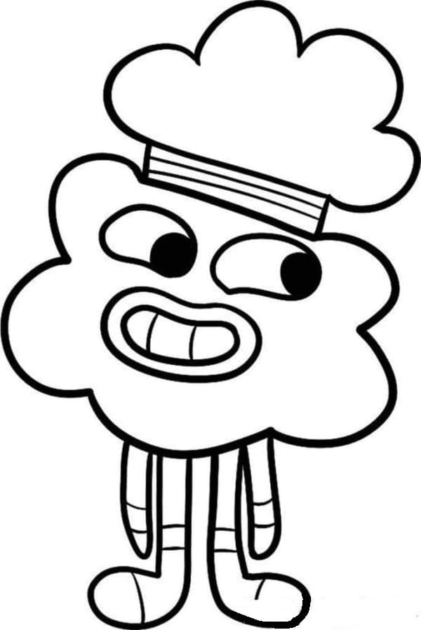 The Amazing World of Gumball Tobias coloring page