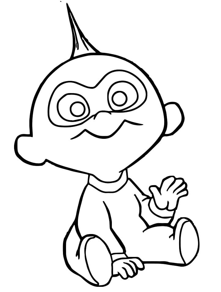 The Incredibles Jack-Jack Parr coloring page