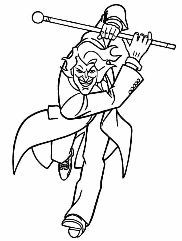The Joker from DC coloring page - Download, Print or Color Online for Free