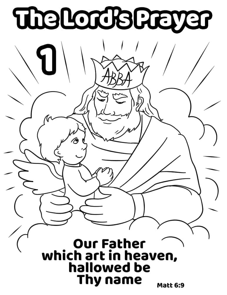 The Lord’s Prayer Class 1 coloring page