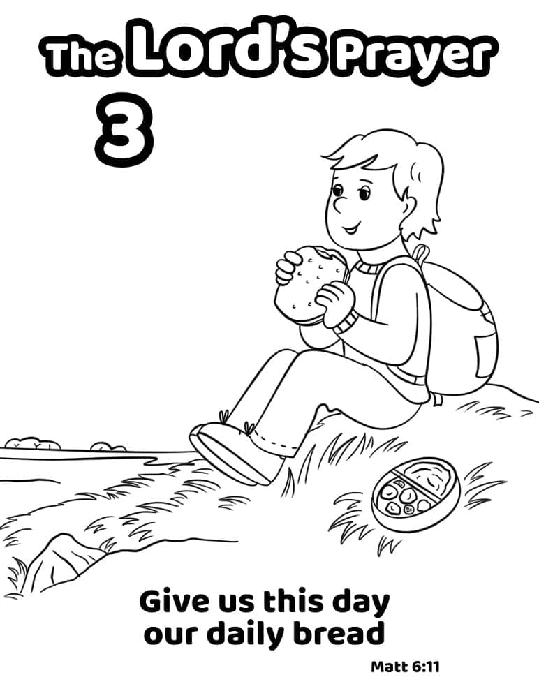 The Lord’s Prayer Class 3 coloring page