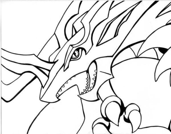 The Most Sincere Dragon Eyes coloring page