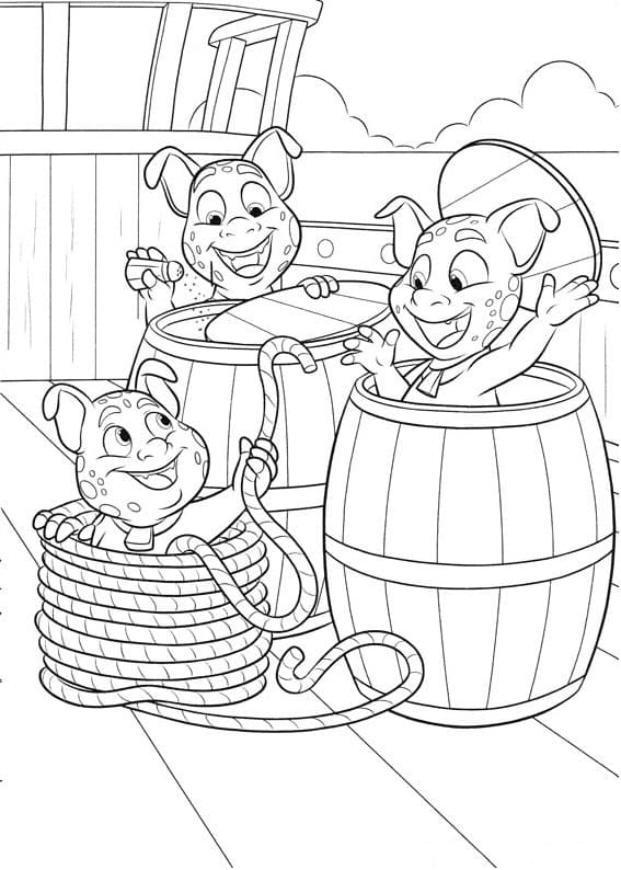 The Noblins from Elena of Avalor coloring page