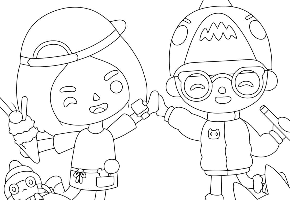 Toca Life World coloring page