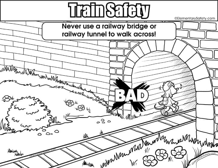 Train Safety Free Printable