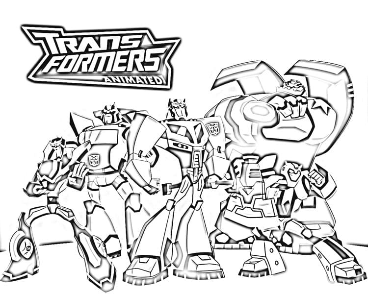 Transformers Cartoon coloring page