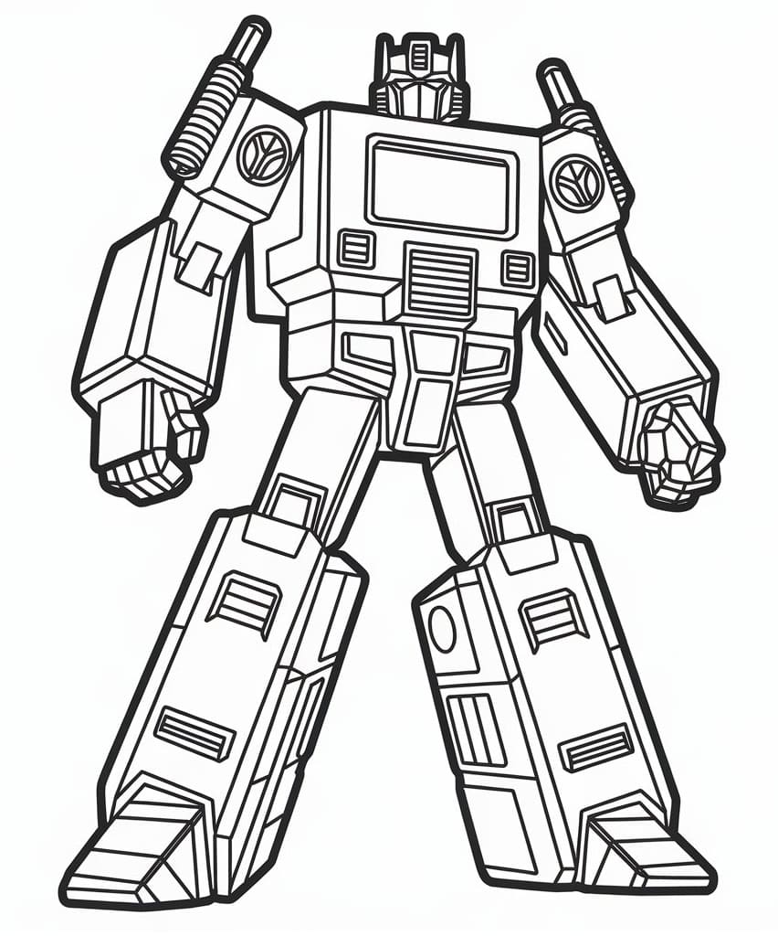 Transformers is Awesome coloring page