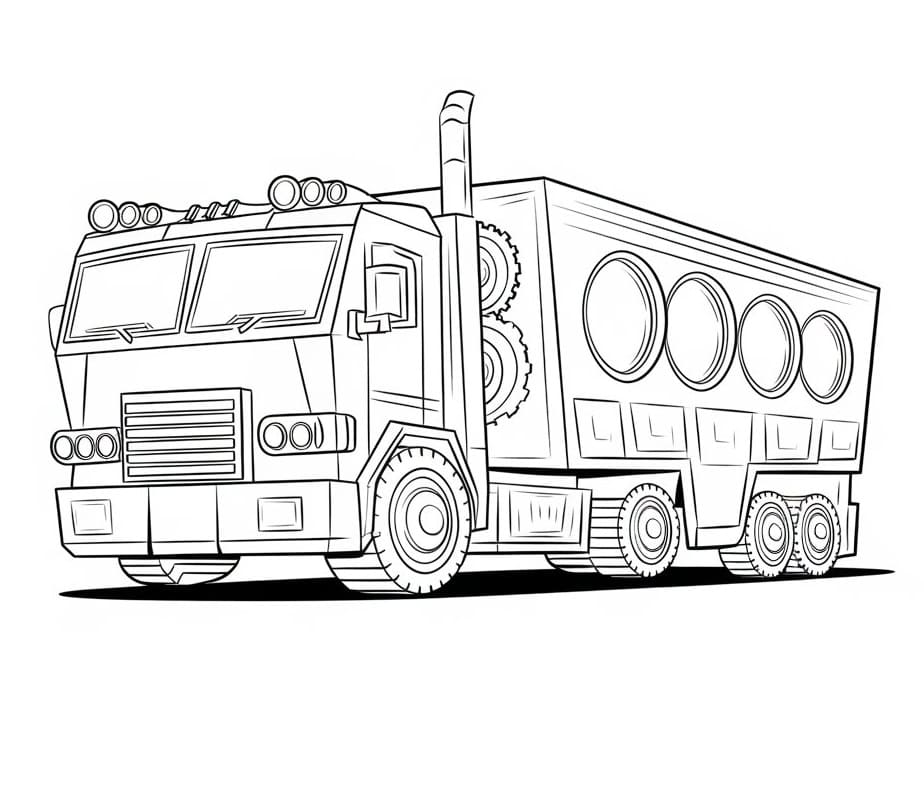 Transformers Vehicle coloring page