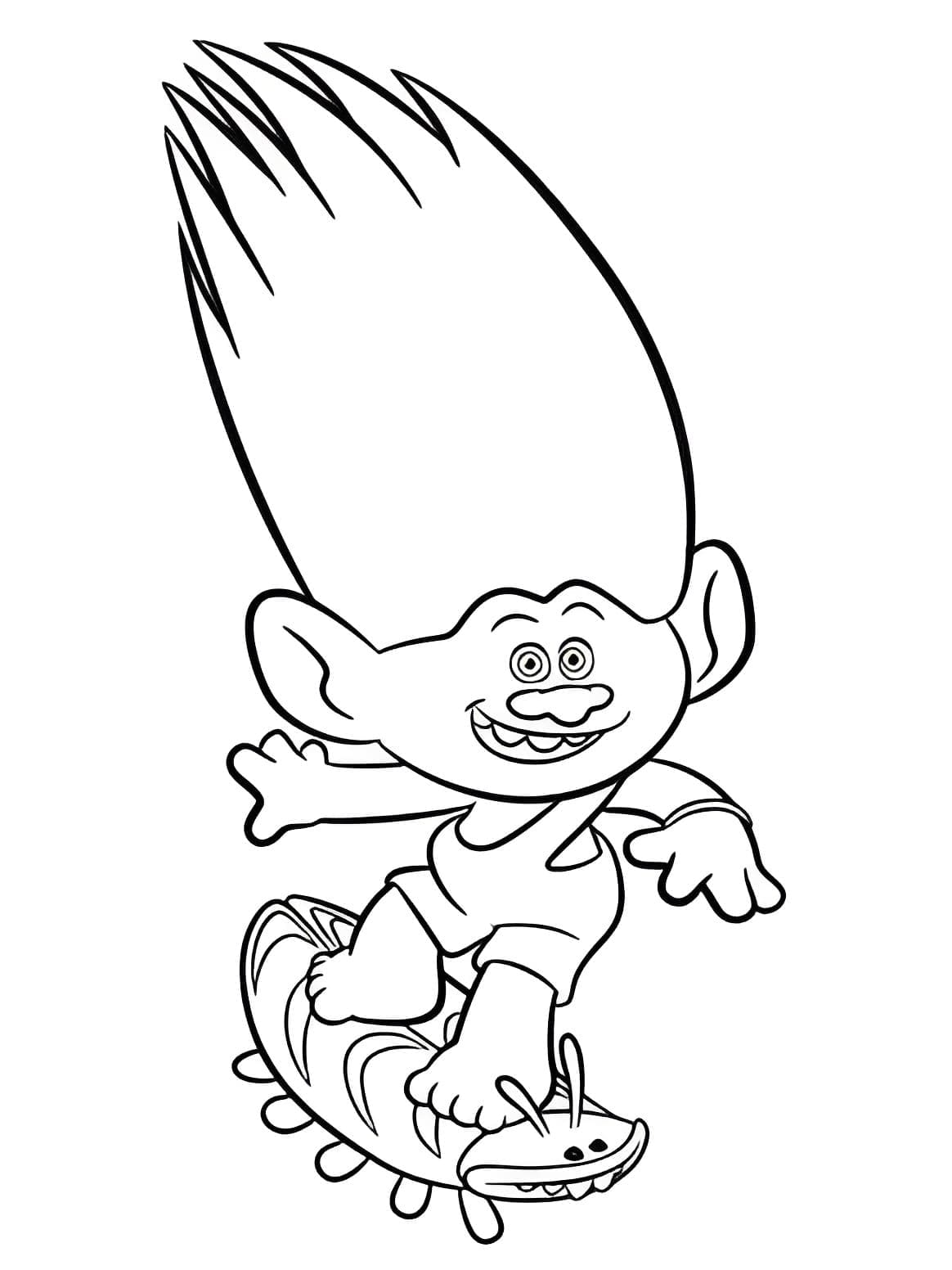 Trolls Aspen Heitz coloring page - Download, Print or Color Online for Free