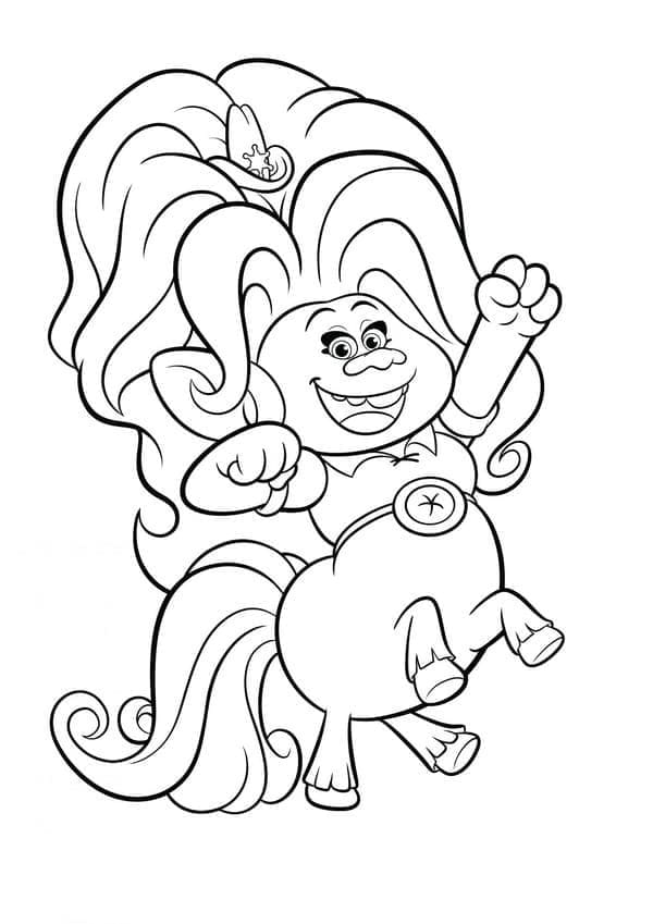 Trolls Delta Dawn coloring page