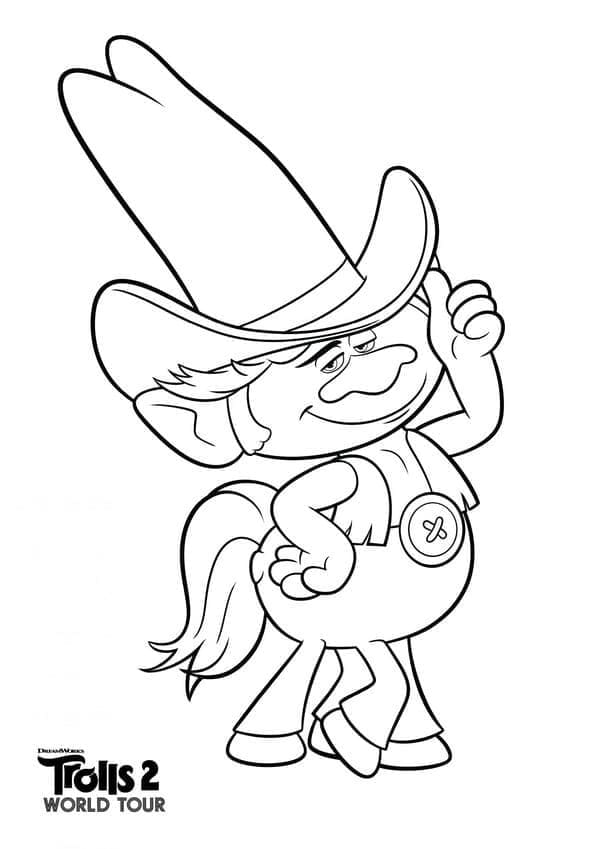 Trolls Hickory coloring page