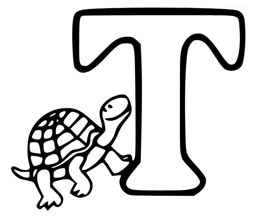 Turtle Letter T