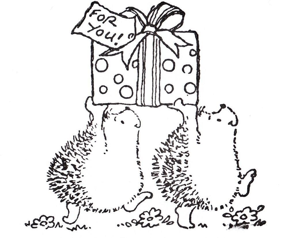 Two Hedgehogs and A Gift