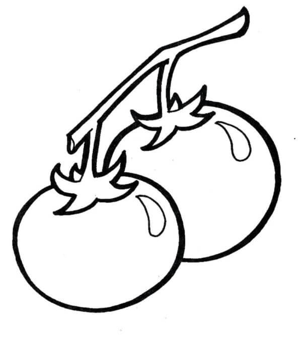 Two Tomatoes coloring page