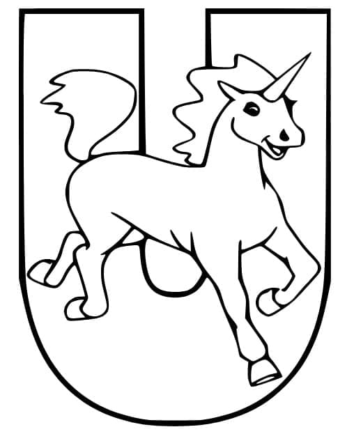 Unicorn and Letter U