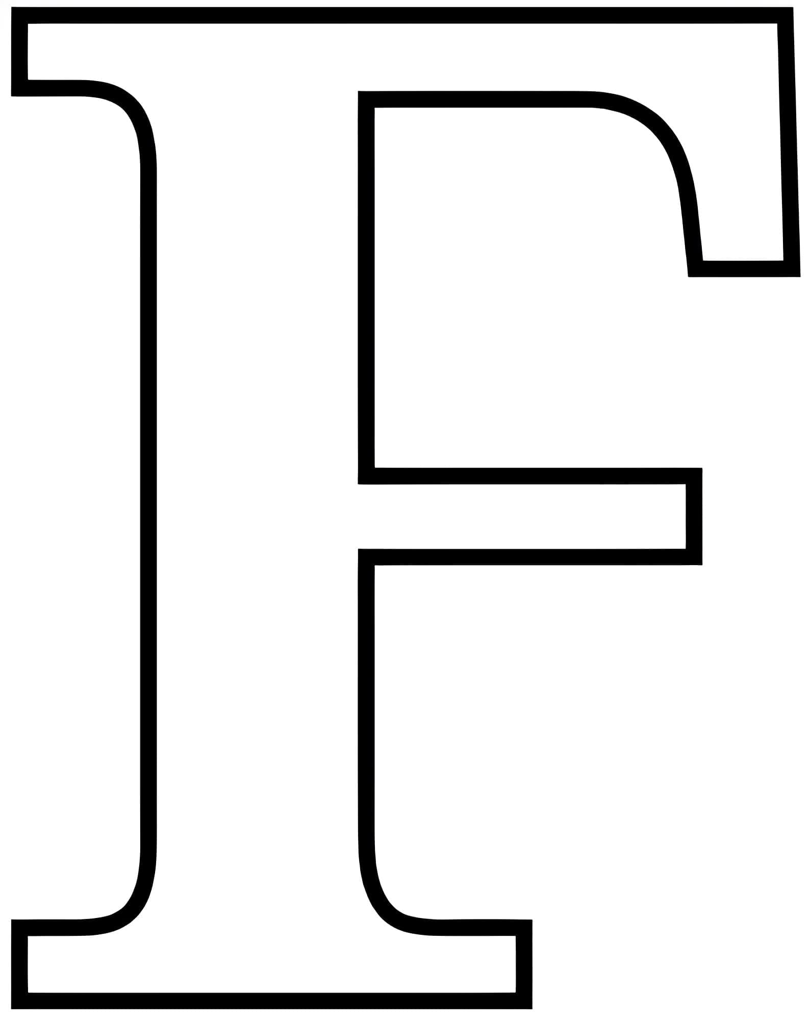 Uppercase Letter F