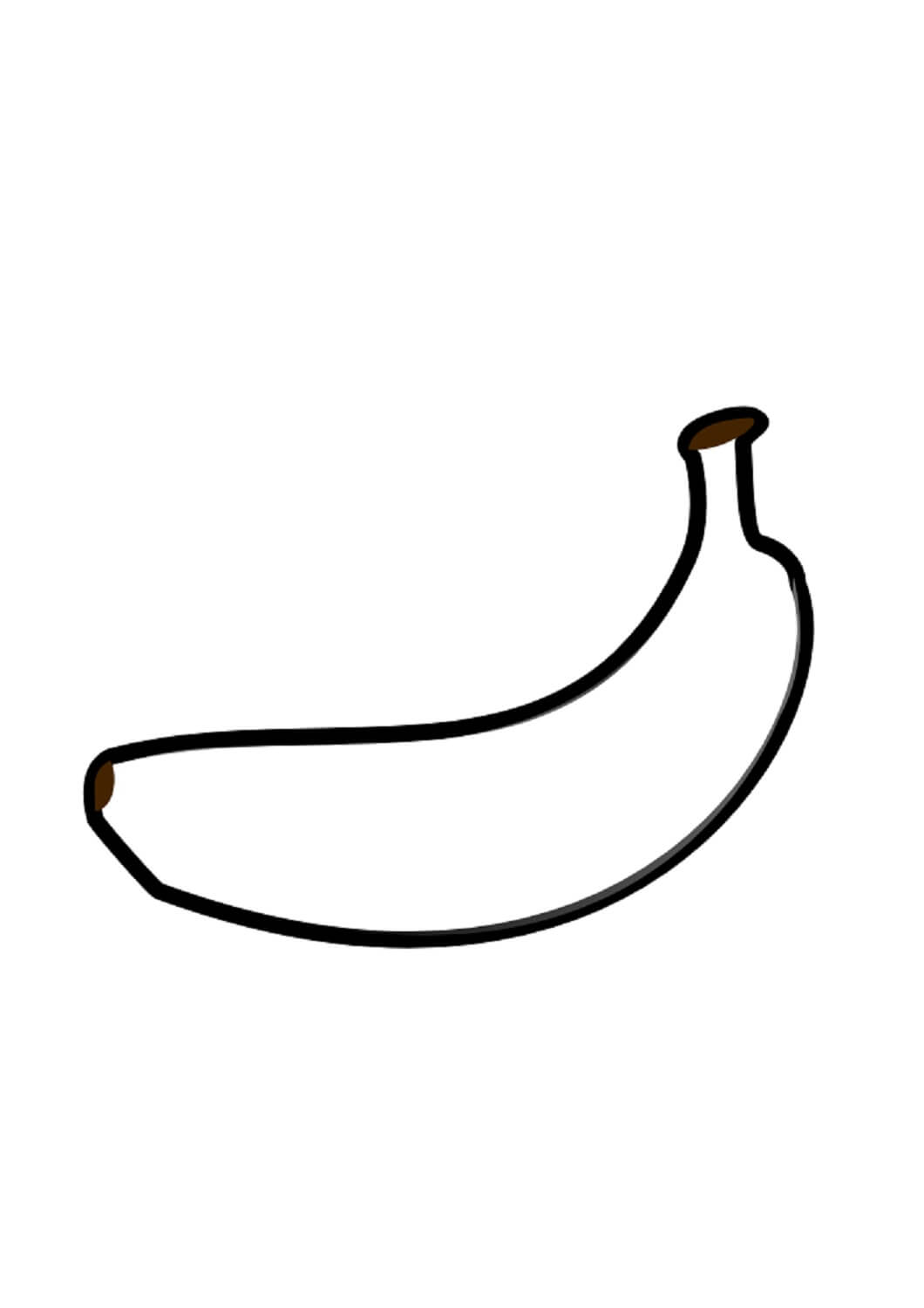 Very Easy Banana coloring page