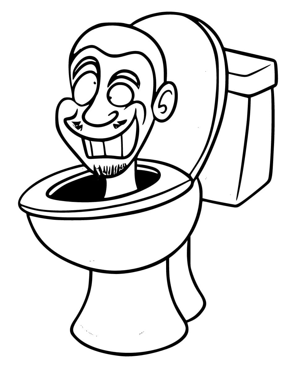 Very Funny Skibidi Toilet coloring page - Download, Print or Color ...
