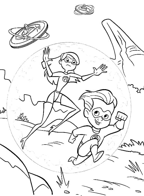 the incredibles coloring pages dash