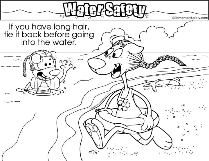 Water Safety - Tie Hair Before Swimming