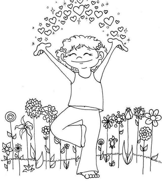 Yoga For Kids coloring page