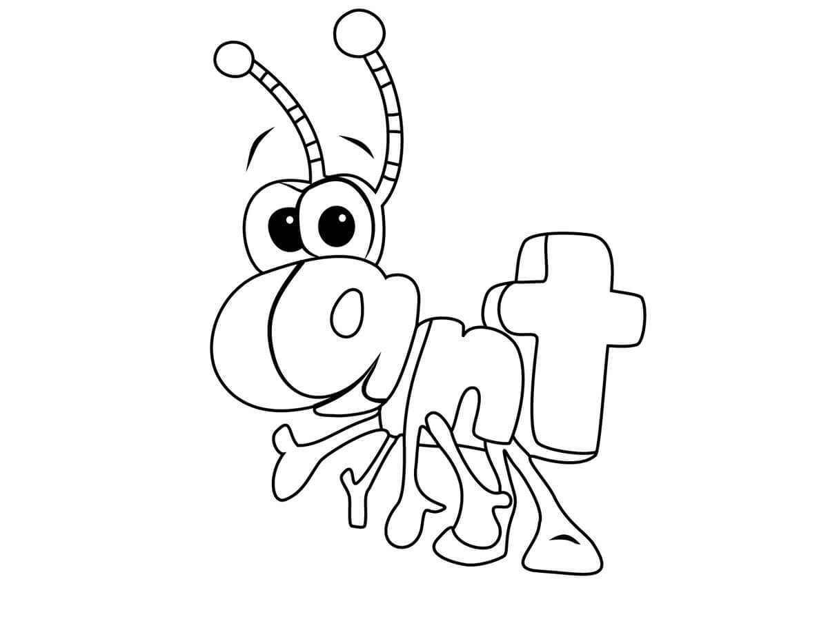 ant coloring page