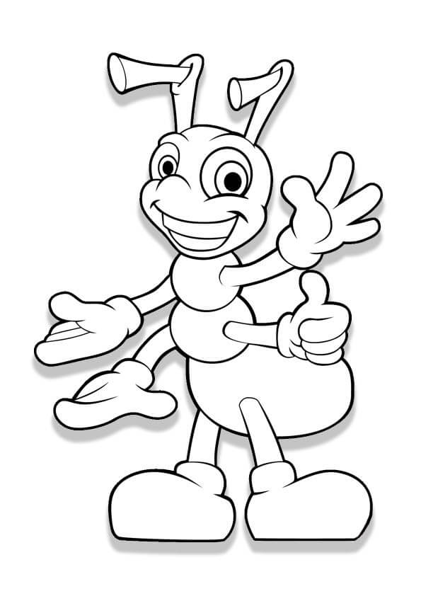 Ant Sticker coloring page