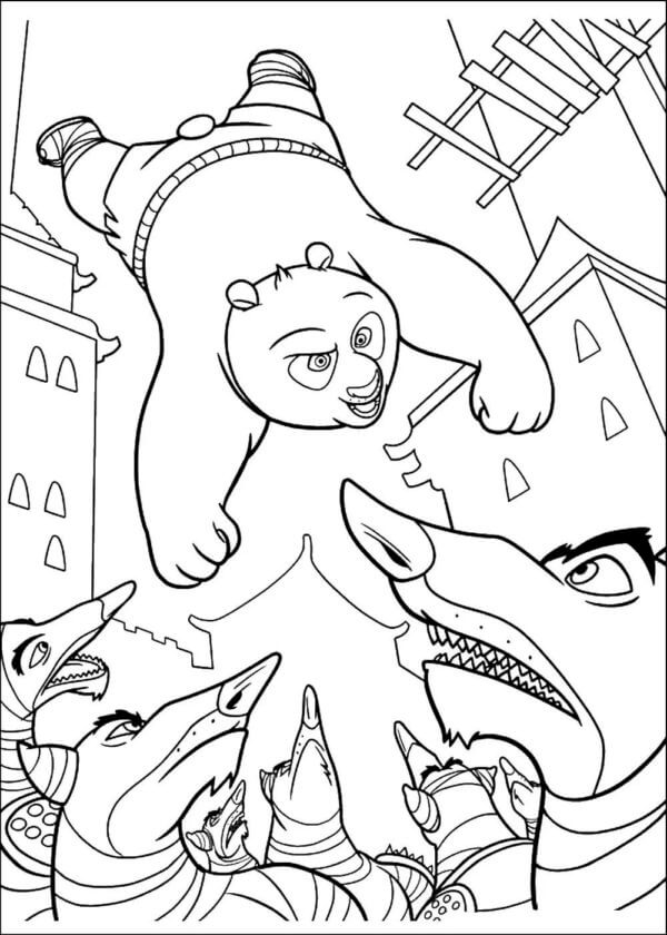 Cool Po coloring page - Download, Print or Color Online for Free
