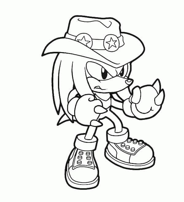 Cowboy Knuckles coloring page