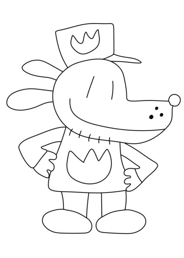 Dog Man Standing coloring page - Download, Print or Color Online for Free