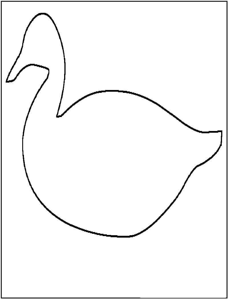 Drawing Easy Swan coloring page - Download, Print or Color Online for Free