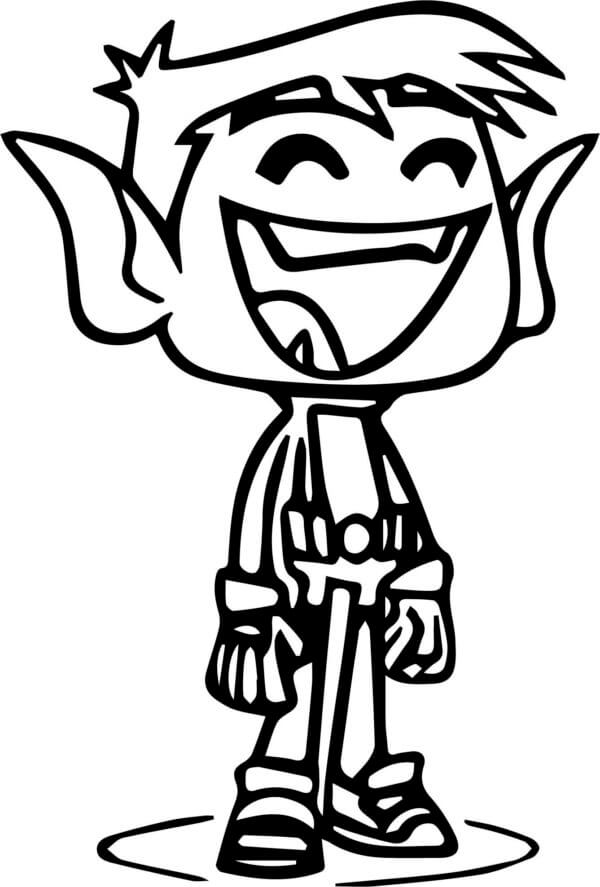 Drawing Fun Beast Boy coloring page - Download, Print or Color Online ...