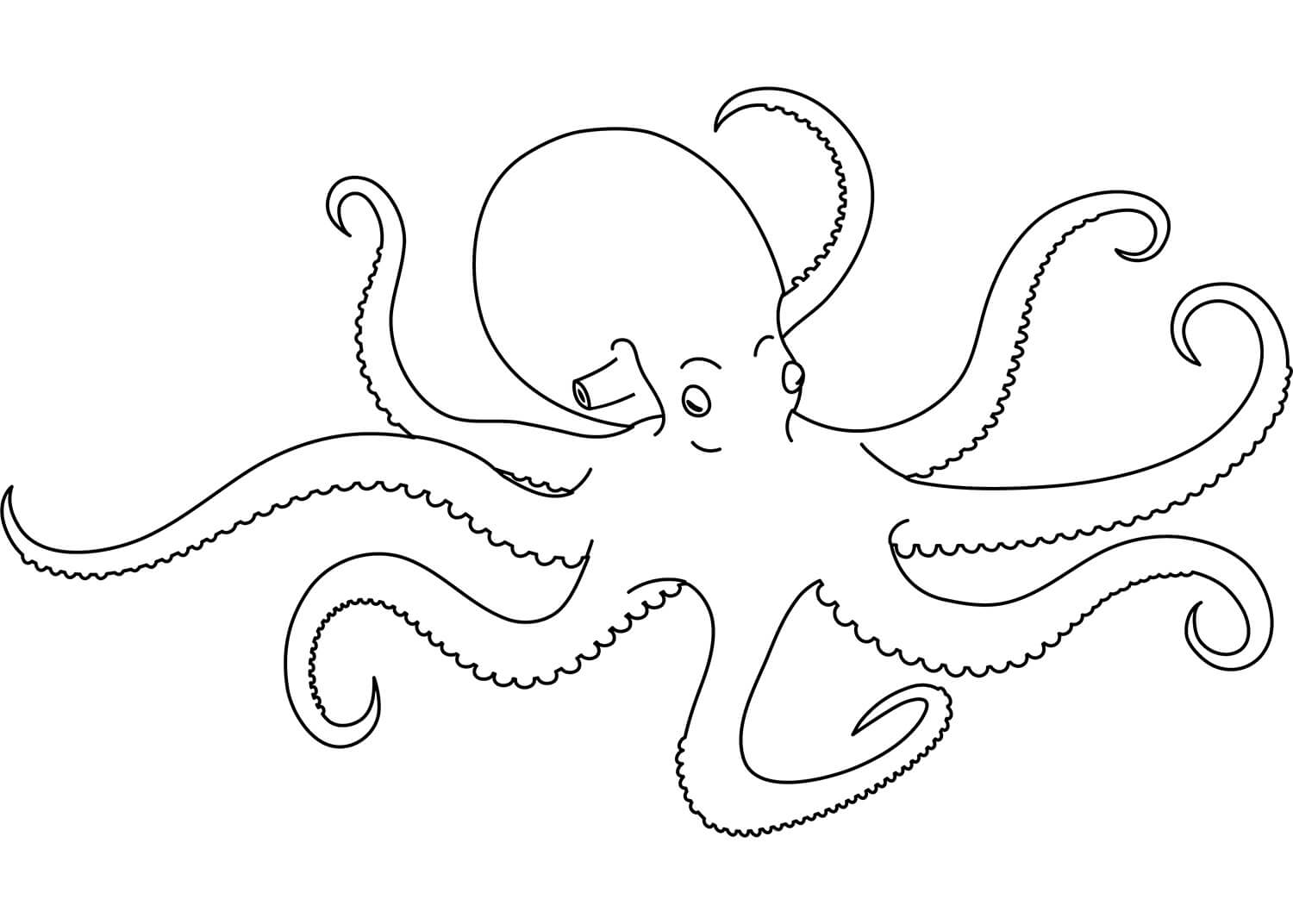 Free Octopus coloring page - Download, Print or Color Online for Free