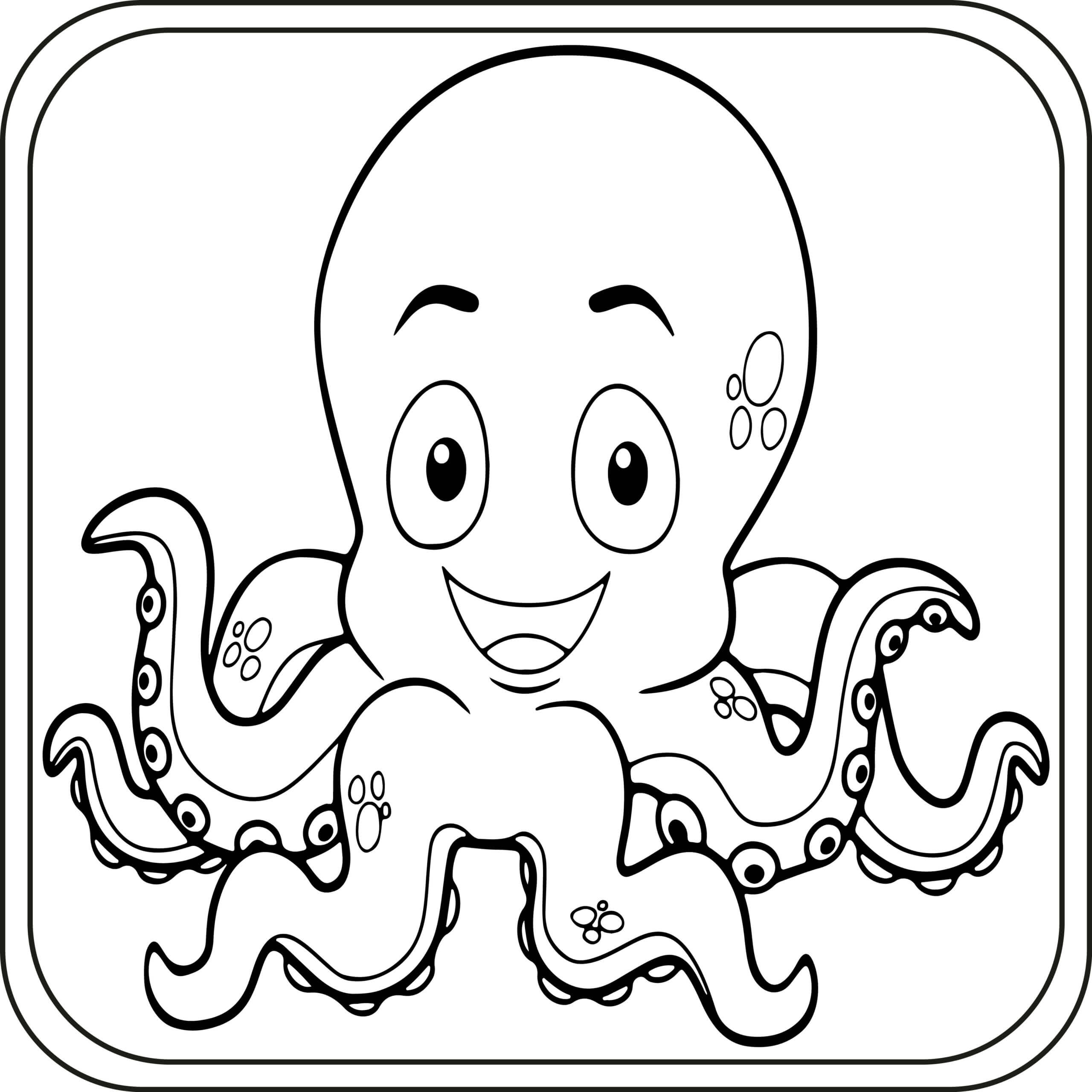 Fun Beautiful Octopus coloring page - Download, Print or Color Online ...
