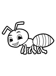 Fun Cartoon Ant coloring page