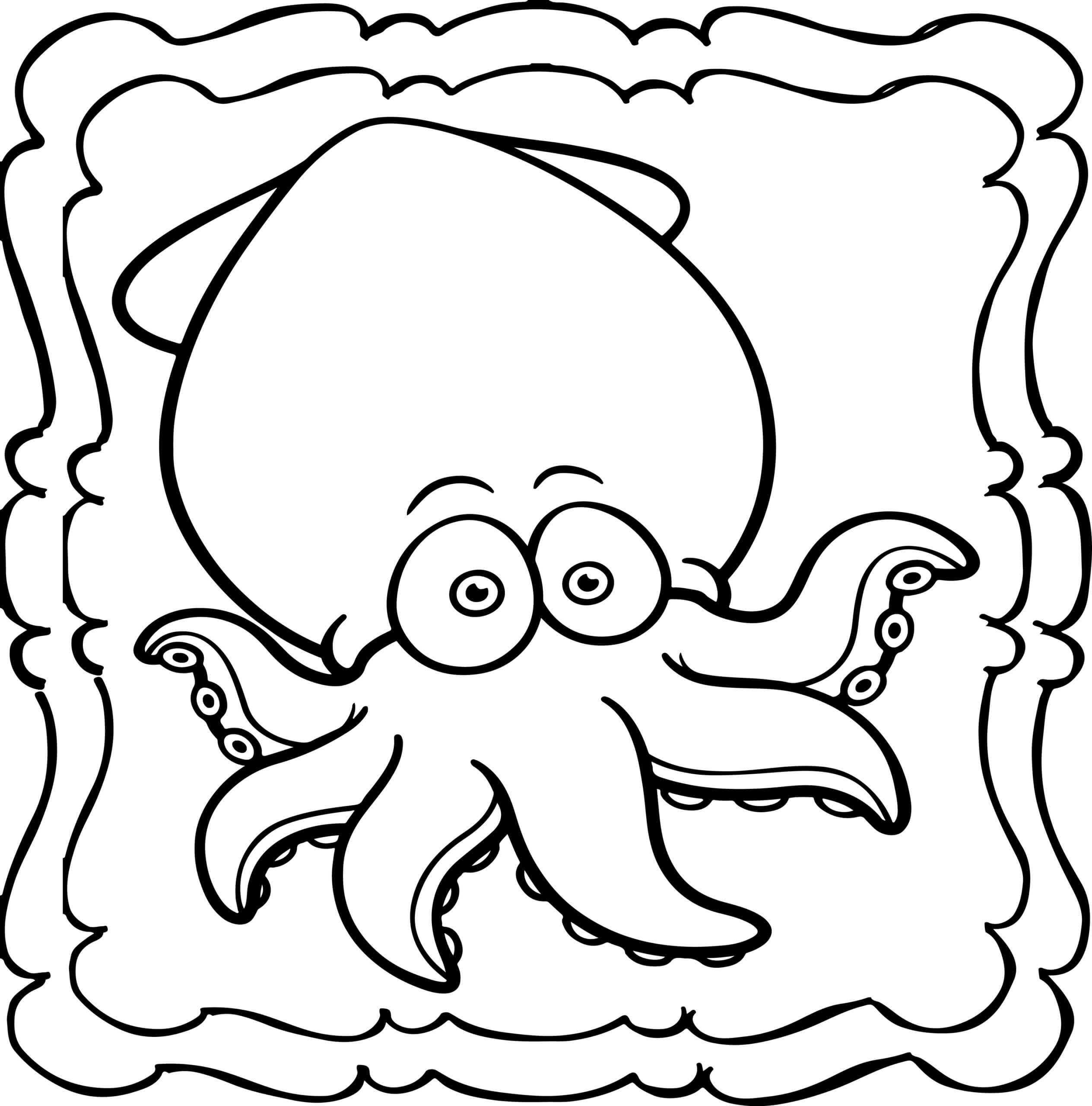 Funny Chibi Octopus coloring page - Download, Print or Color Online for ...