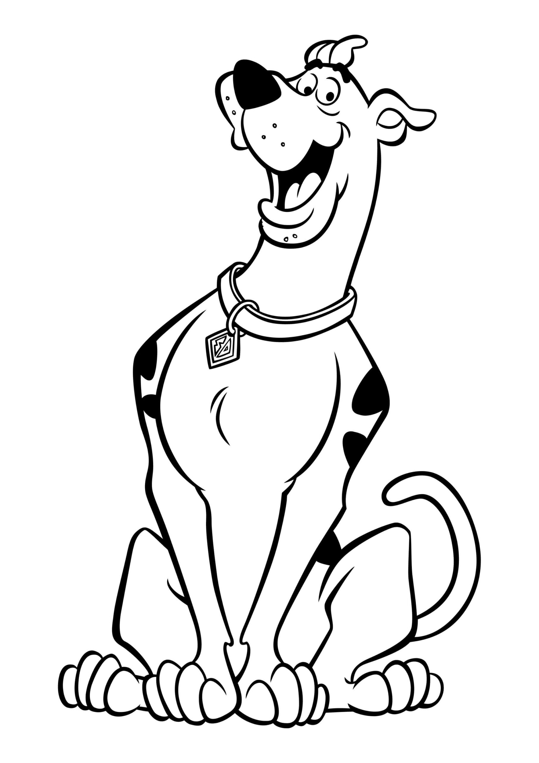 Funny Scooby-Doo coloring page