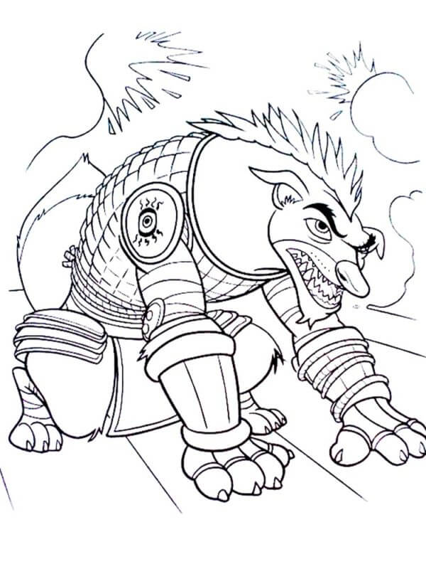 General Wolf coloring page