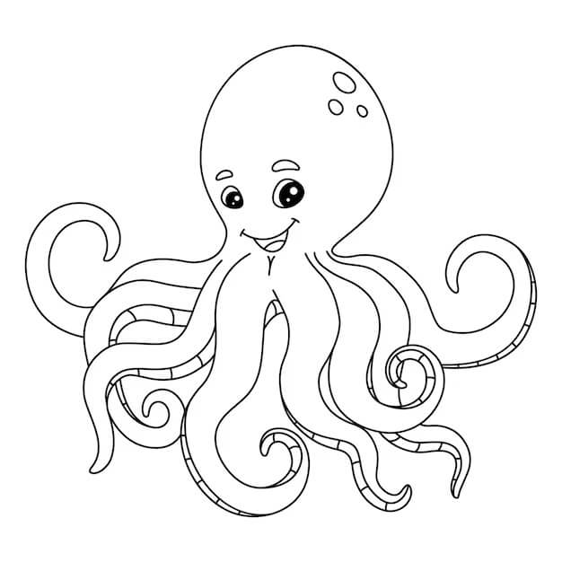 Great Octopus coloring page - Download, Print or Color Online for Free